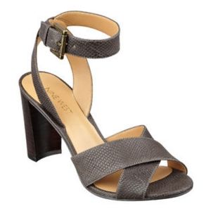 Nine West Brown Leather Heels Size 11 M